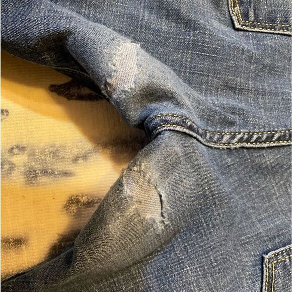 Levi’s Denizen Slim Straight Fit Blue Jeans size 36x34see pics re measurements - Picture 3 of 14